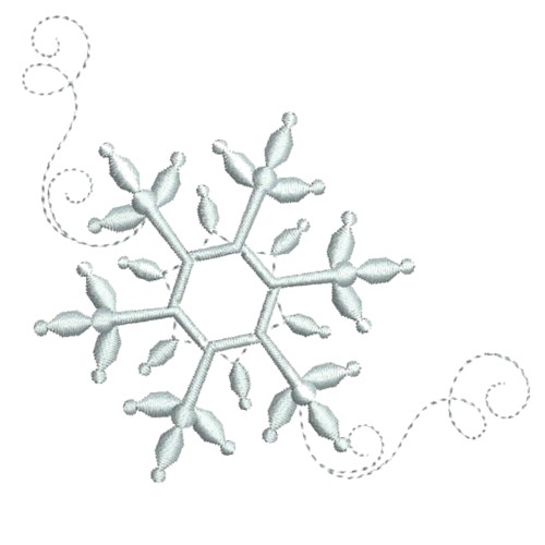 snowflake machine embroidery design needle passion embroidery npe